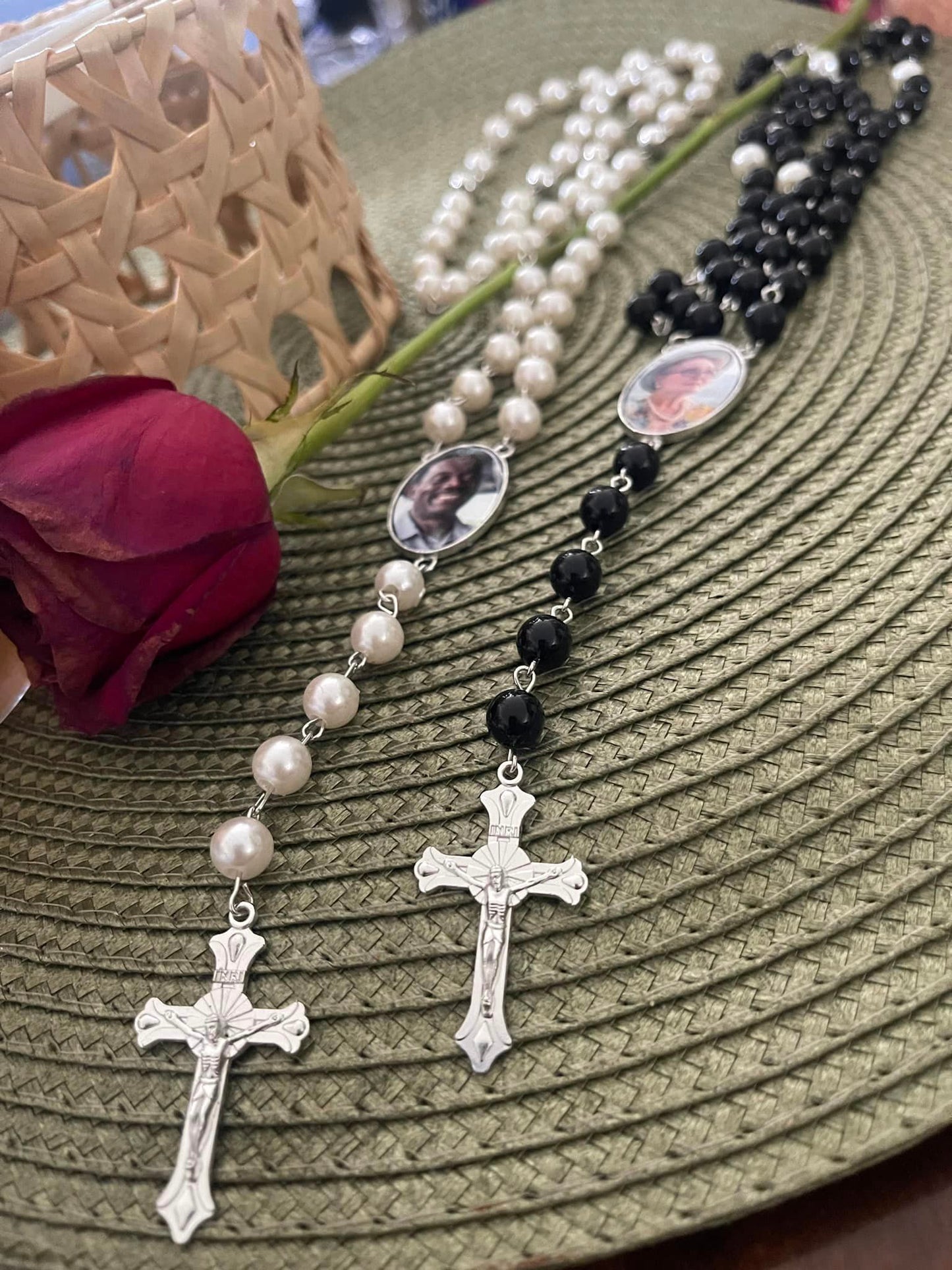 Beautiful Memorial Photo Rosary