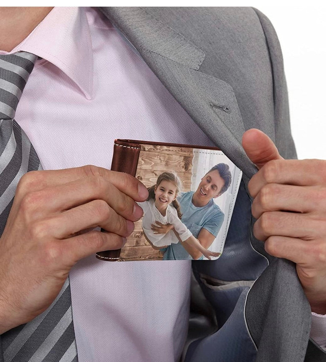 Custom photo Wallet, ships fast great  gift